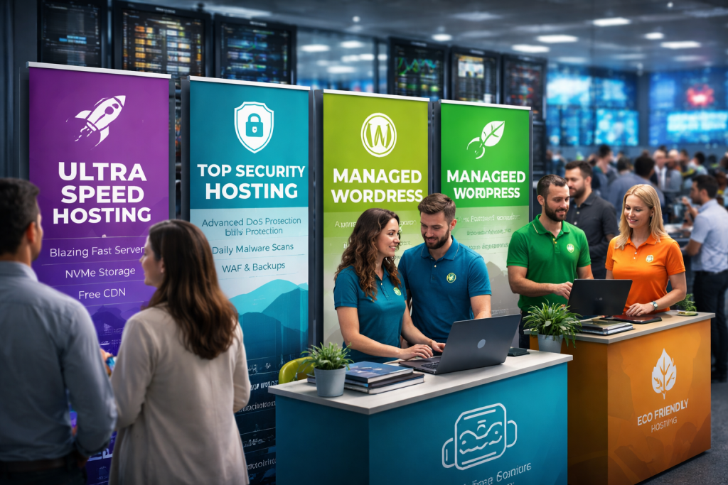 web hosting providers at tech evnt